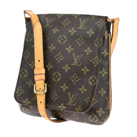 LOUIS VUITTON Musette Salsa Short Shoulder Bag Monogram Brown M51258 82YF103 - Picture 1 of 11